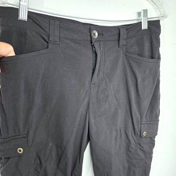 Eddie Bauer Pants Black Womens Size 8 First Ascent Capri Outdoor Hiking Camping - Picture 7 of 8